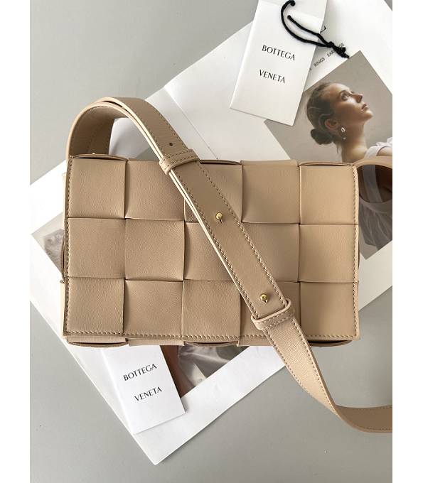 Bottega Veneta Beige Original Lambskin Leather Cassette Crossbody Bag