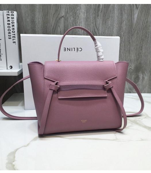 Celine Purple Original Palm Veins Real Leather Micro Belt Bag