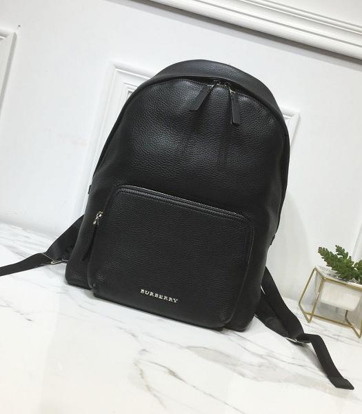 Burberry Black Original Real Leather Backpack