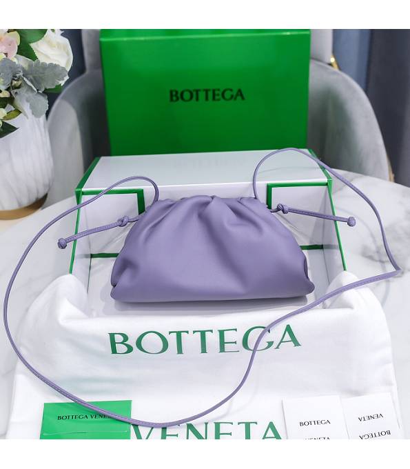 Bottega Veneta Cloud Purple Original Plain Calfskin Leather Mini Pouch