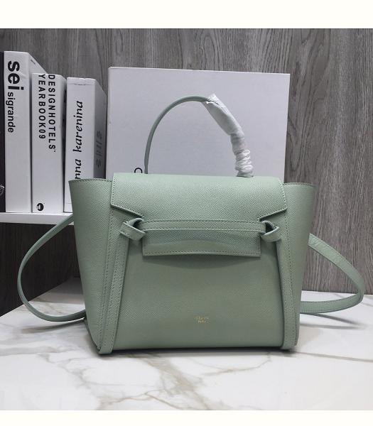 Celine Light Green Original Palm Veins Real Leather Micro Belt Bag