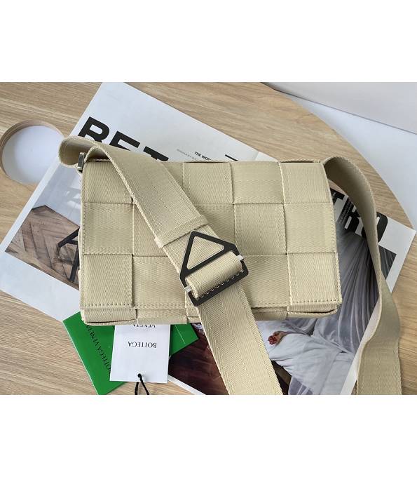 Bottega Veneta Beige Original Webbing Canvas Crossbody Bag