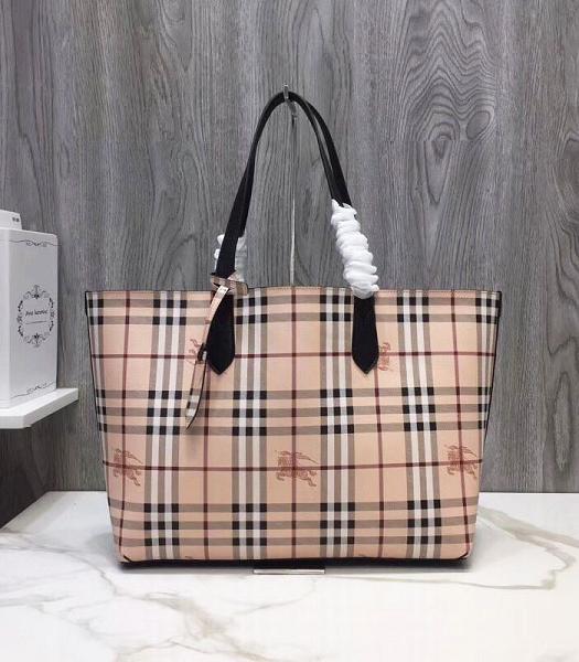 Burberry Black Original Real Leather Shopping Bag