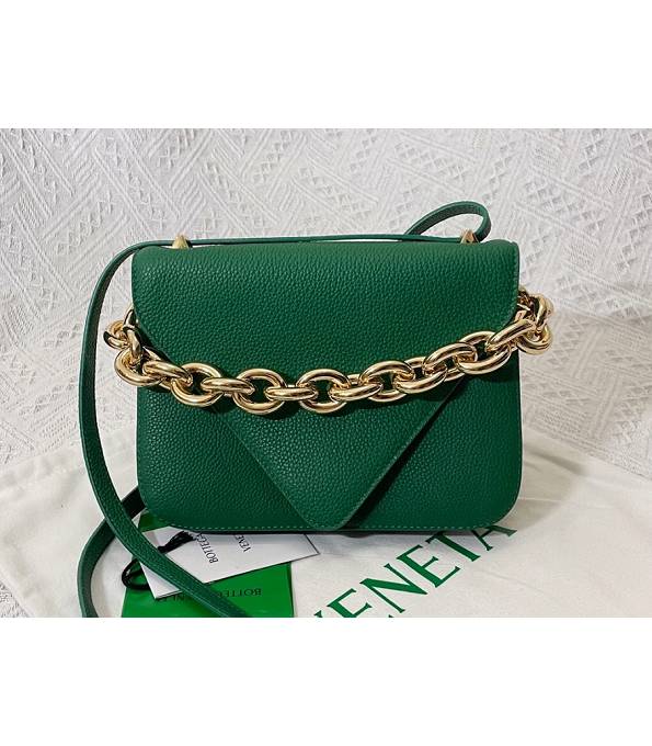 Bottega Veneta Mount Green Original Litchi Veins Calfskin Leather Small Envelope Bag