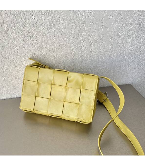 Bottega Veneta Yellow Original Oil Wax Calfskin Leather Cassette Crossbody Bag