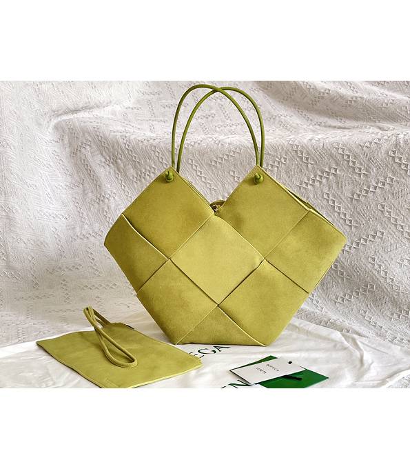 Bottega Veneta Yellow Original Suede Leather Large Tote Bag