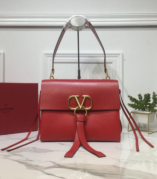 Valentino Garavani Vring Red Original Calfskin Shoulder Bag