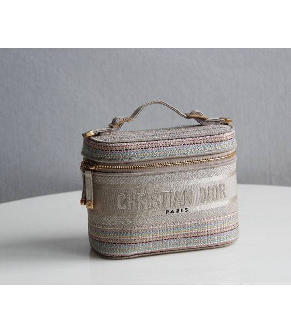 Christian Dior Apricot Canvas Original 24cm Cosmetic Bag