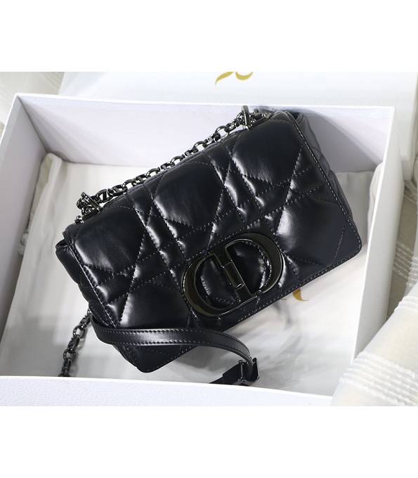 Christian Dior Black Original Supple Cannage Calfskin Small 20cm Caro Bag