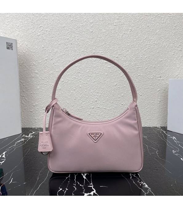 Prada Re-Edition 2000 Light Pink Original Nylon Mini Hobo Bag