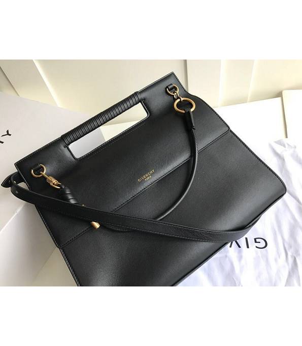 Givenchy Black Original Calfskin Leather Whip Tote Bag