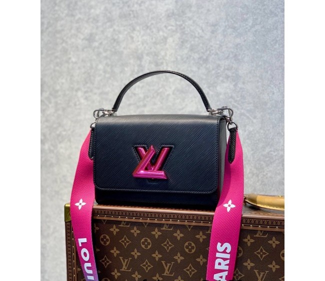 Louis Vuitton Twist MM Bag in Epi Leather M59416 Black 2022