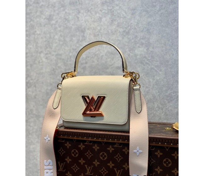 Louis Vuitton Twist PM Bag in Epi Leather M59687 Quartz White 2022