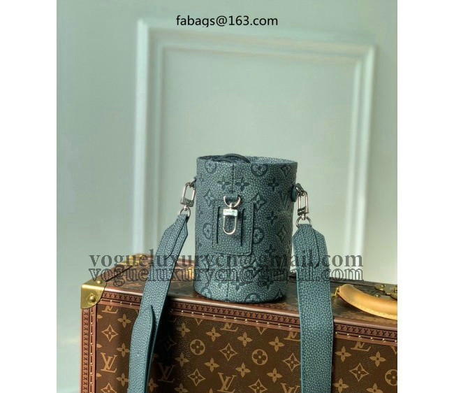 Louis Vuitton Men's Chalk Pouch Wearable Mini Bag PM in Monogram Leather M81572 Granite Grey 2022