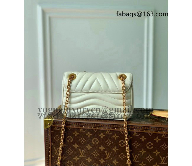 Louis Vuitton New Wave Chain Bag PM in Quilted Leather M20685 White 2022