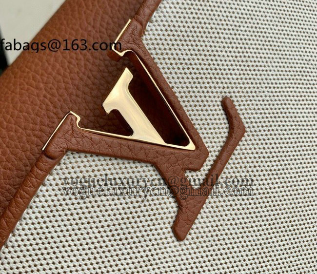 Louis Vuitton Capucines BB Bag in Canvas M59969 Brown 2022