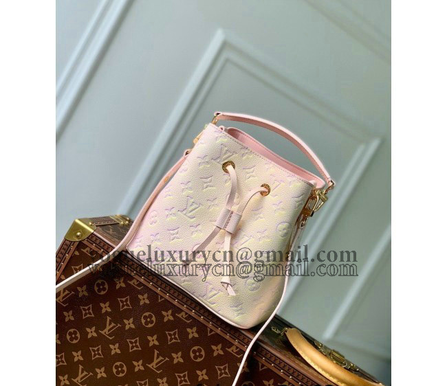 Louis Vuitton NeoNoe BB Bucket Bag in Monogram Leather M46174 Light Pink 2022