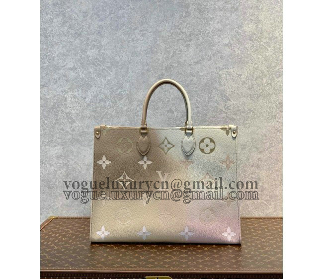 Louis Vuitton Onthego GM Tote Bag in Sunset Kaki Monogram Canvas M46076 2022