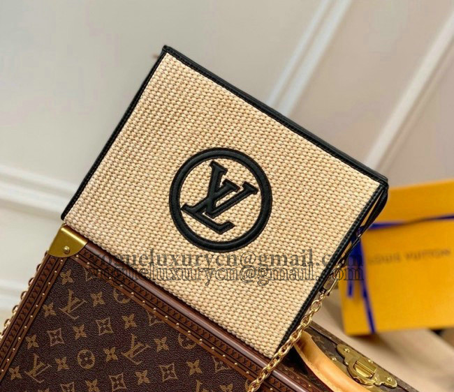 Louis Vuitton Raffia Toiletry Pouch on Chain M81366 Black 2022