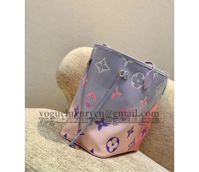 Louis Vuitton Neverfull MM Tote Bag in Sunrise Pastel Monogram Canvas M46077 2022