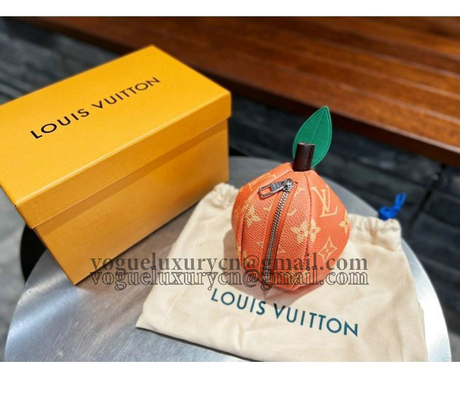 Louis Vuitton Orange Pouch in Monogram Canvas 2022