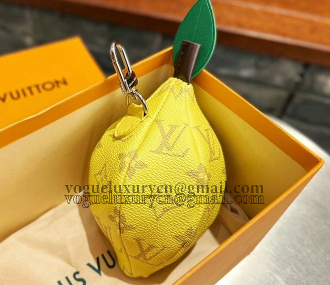 Louis Vuitton Lemon Pouch in Yellow Monogram Canvas 2022