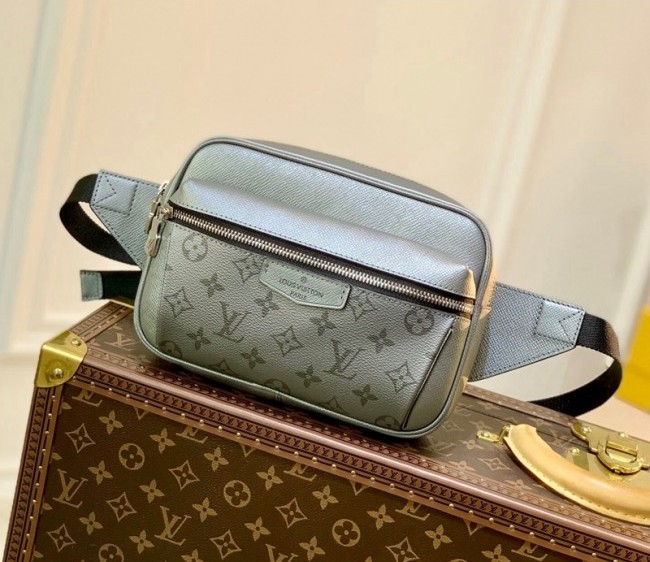 Louis Vuitton Men's Outdoor Bumbag Belt bag in Monogram Canvas M30245 Gunmetal Grey 2022