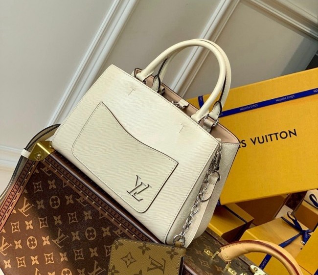 Louis Vuitton Marelle Tote BB Bag in Epi Leather M20520 Quartz White 2022