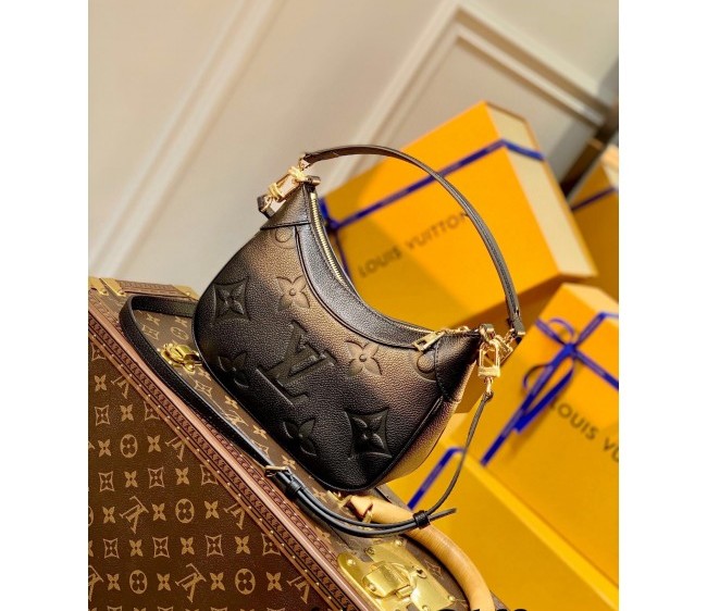 Louis Vuitton Bagatelle BB Mini Hobo bag in Oversized Monogram Leather M46002 Black 2022