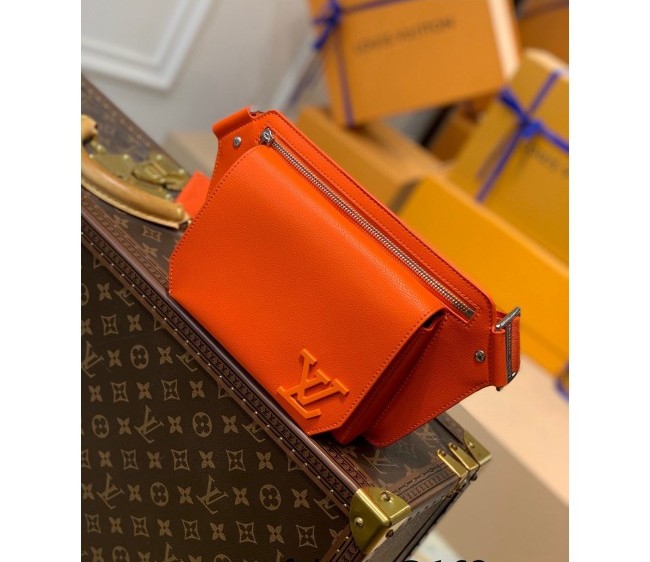 Louis Vuitton Men's Aerogram Leather New Slingbag M59625 Orange 2022