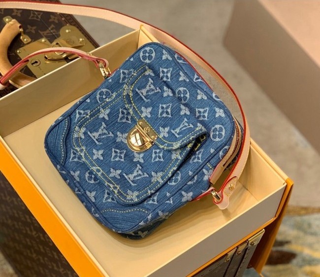 Louis Vuitton Denim Mini Crossbody Bag M95348 Blue 2022