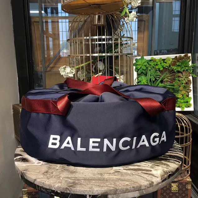 Balenciaga Wheel Bag Navy Fall Winter Runway Show