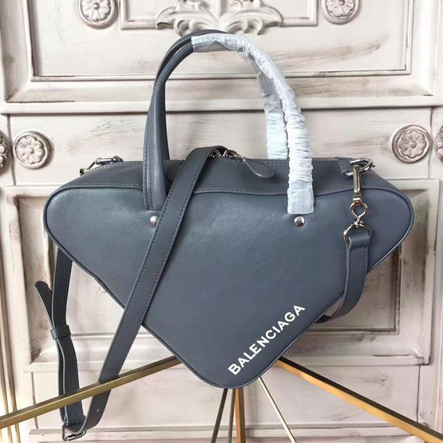 Balenciaga Triangle Duffle S Bag Pre-Fall 2017 Bag Collection Original Leather Gris Beton