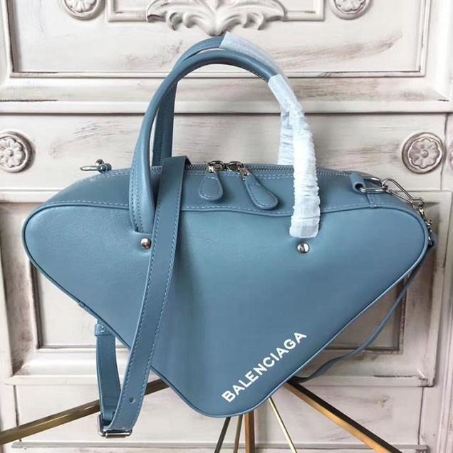 Balenciaga Triangle Duffle S Bag Pre-Fall 2017 Bag Collection Original Leather Gris Chartreux