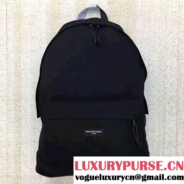 Balenciaga Explorer Cotton Canvas Backpack Black 2017 (JM-7103006 )