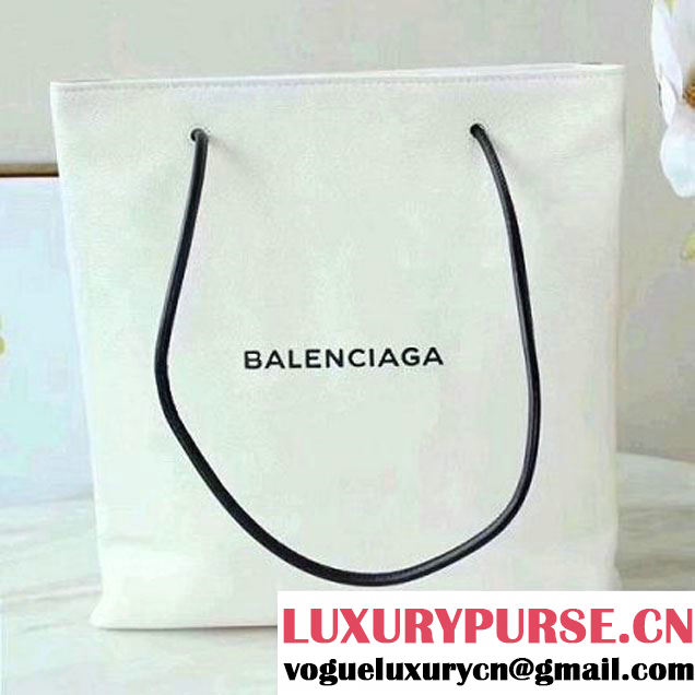 Balenciaga Calfskin North-South Small Shopping Bag White 2017 (JM-7111546 )