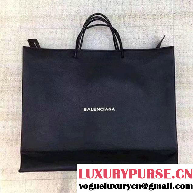 Balenciaga Calfskin North-South Large Shopping Bag Black 2017 (JM-7111545 )