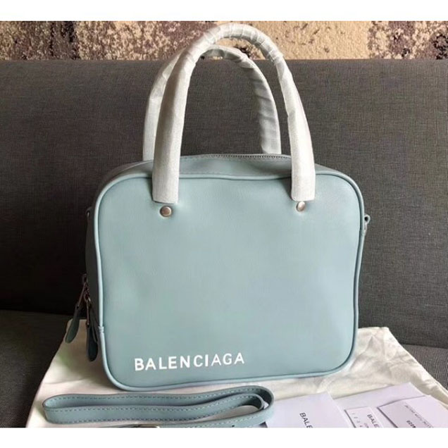 Balenciaga Triangle Square XS Small Geometric Bag Baby Blue 2018