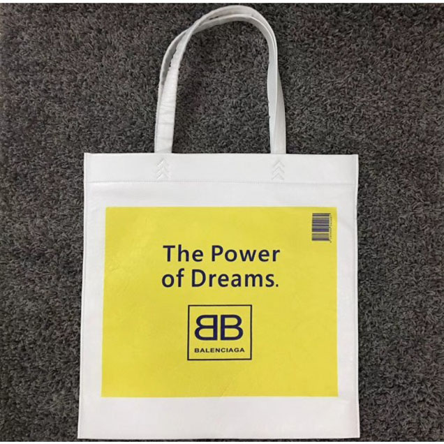 Balenciaga Supermarket Shopper L Shopping Bag BB The Power Of Dreams Yellow 2018