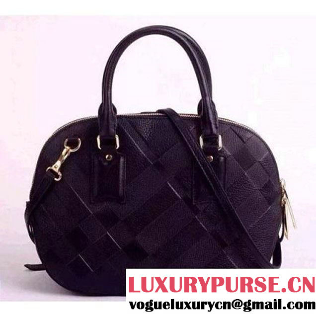 Burberry Small Orchard in Black Embossed Check Leather (AILEGOU-041305 )