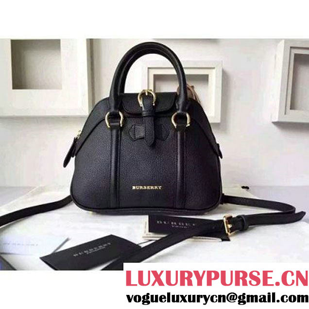 Burberry Small Leather Bowling Bag Black (2A016-6030424 )