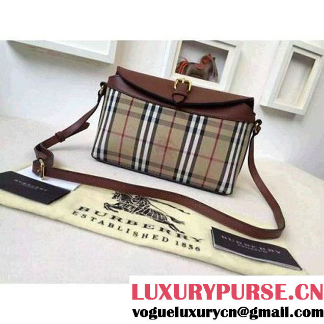 Burberry 39421241 Small Horseferry Check Clutch Bag In Honey/Tan (2A016-080536 )