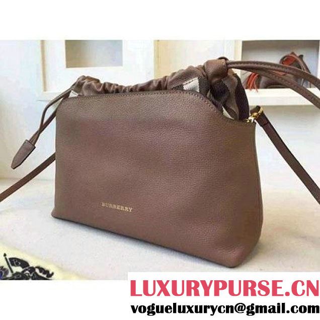 Burberry Little Crush In Light Brown Leather And House Check (2A016-091905 )