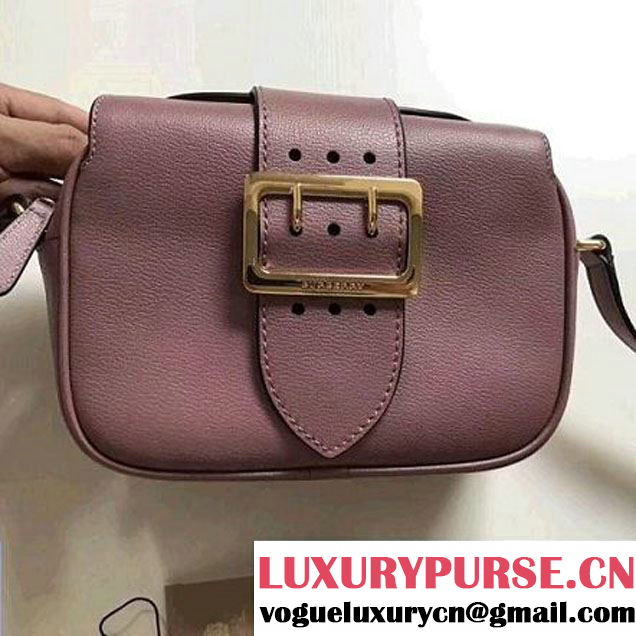 Burberry Small Buckle Crossbody Bag in Grainy Calfskin Nude Pink 2017 (2A016-7102804 )