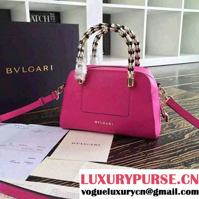 Bvlgari 39236 Serpenti Scaglie Boston Bag Rosy 2015 (BGJ-072703 )