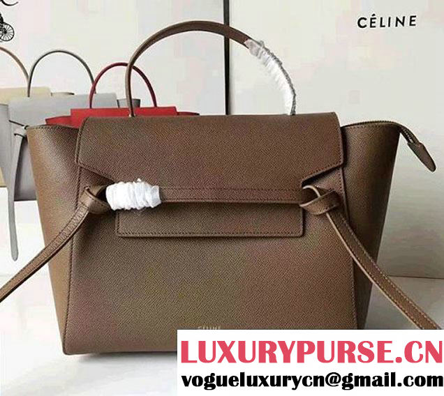 Celine Belt Tote Small Bag in Epsom Leather