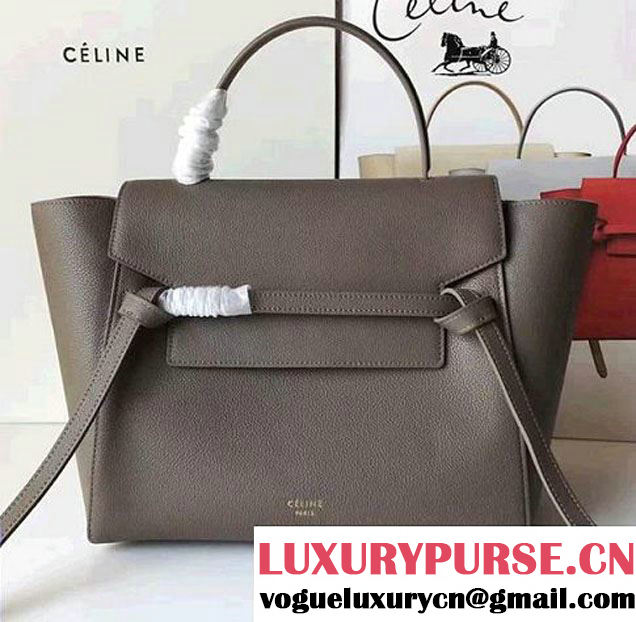 Celine Belt Tote Mini Bag in Clemence Leather