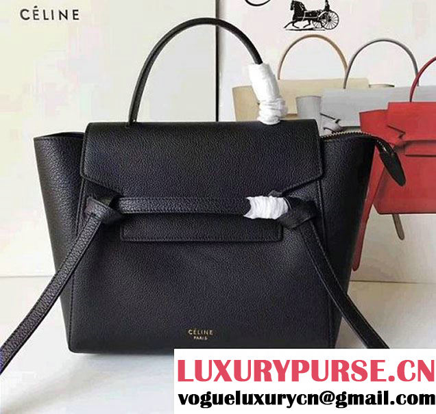 Celine Belt Tote Mini Bag in Clemence Leather