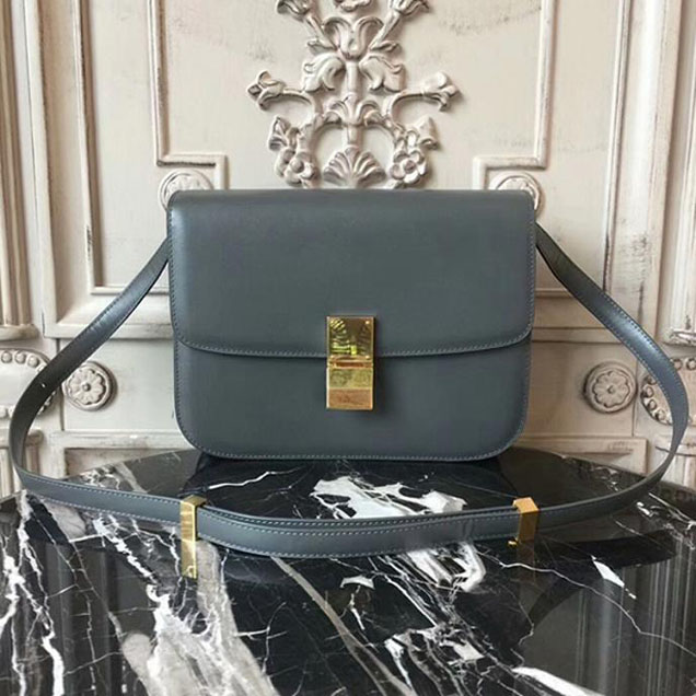 Celine Medium Classic Box Bag Grey