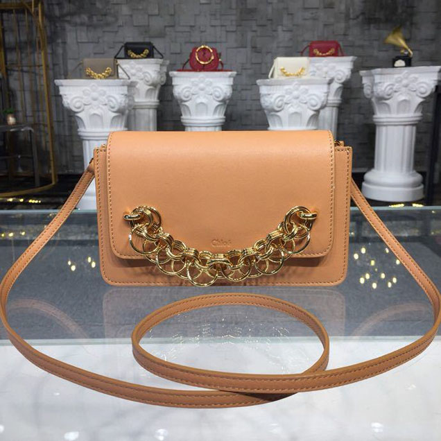 Chloe Drew Bijou Clutch 20cm Bag Gold Hardware Smooth Calfskin Leather Spring Summer 2018 Collection Blushy Pink